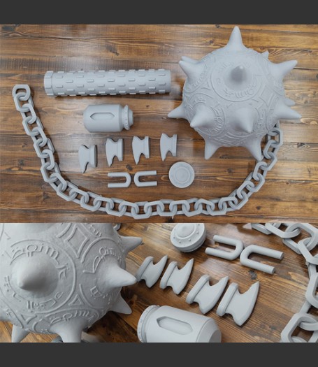DOOM: The Dark Ages 3D Printed Flail - DIY Kit